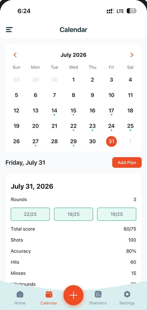 ShootingMind — calendar